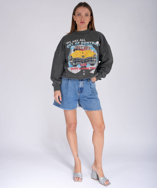 Sweatshirt crop porter pepper "CONTROL"