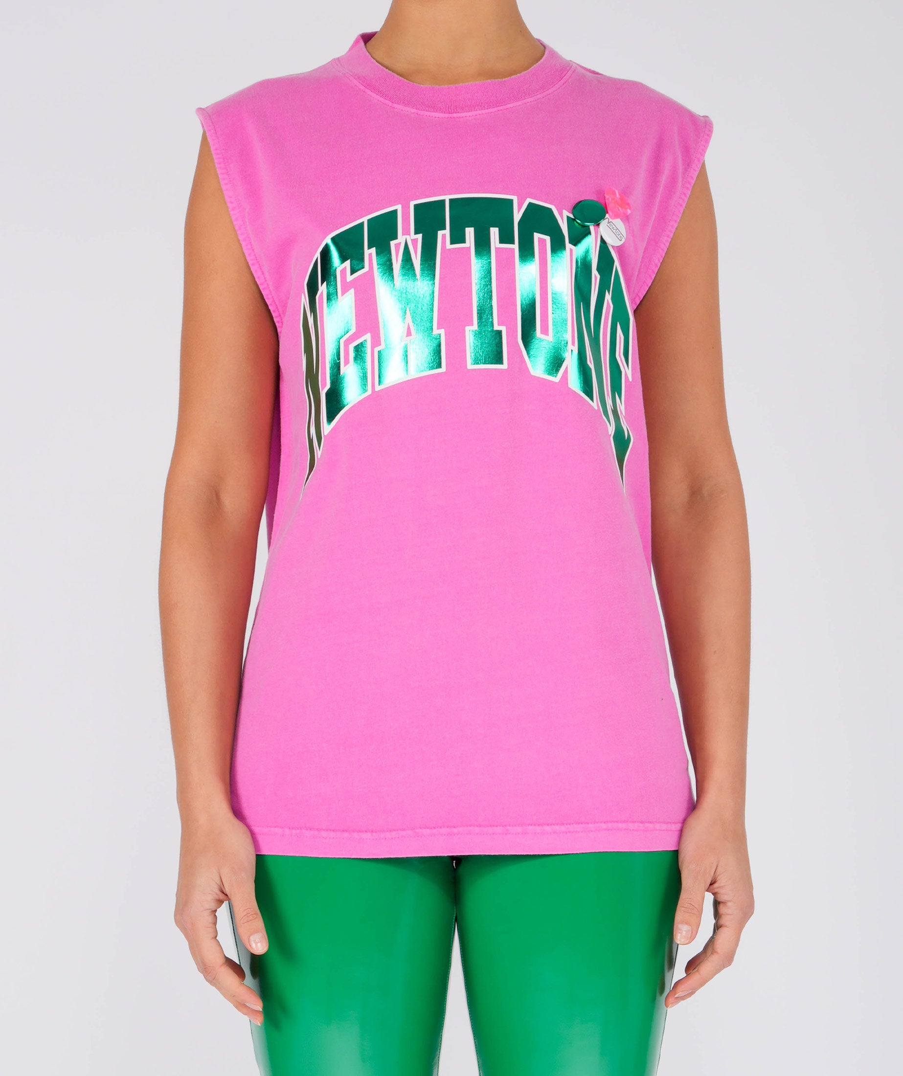 Tee shirt biker fuschia "TONE"