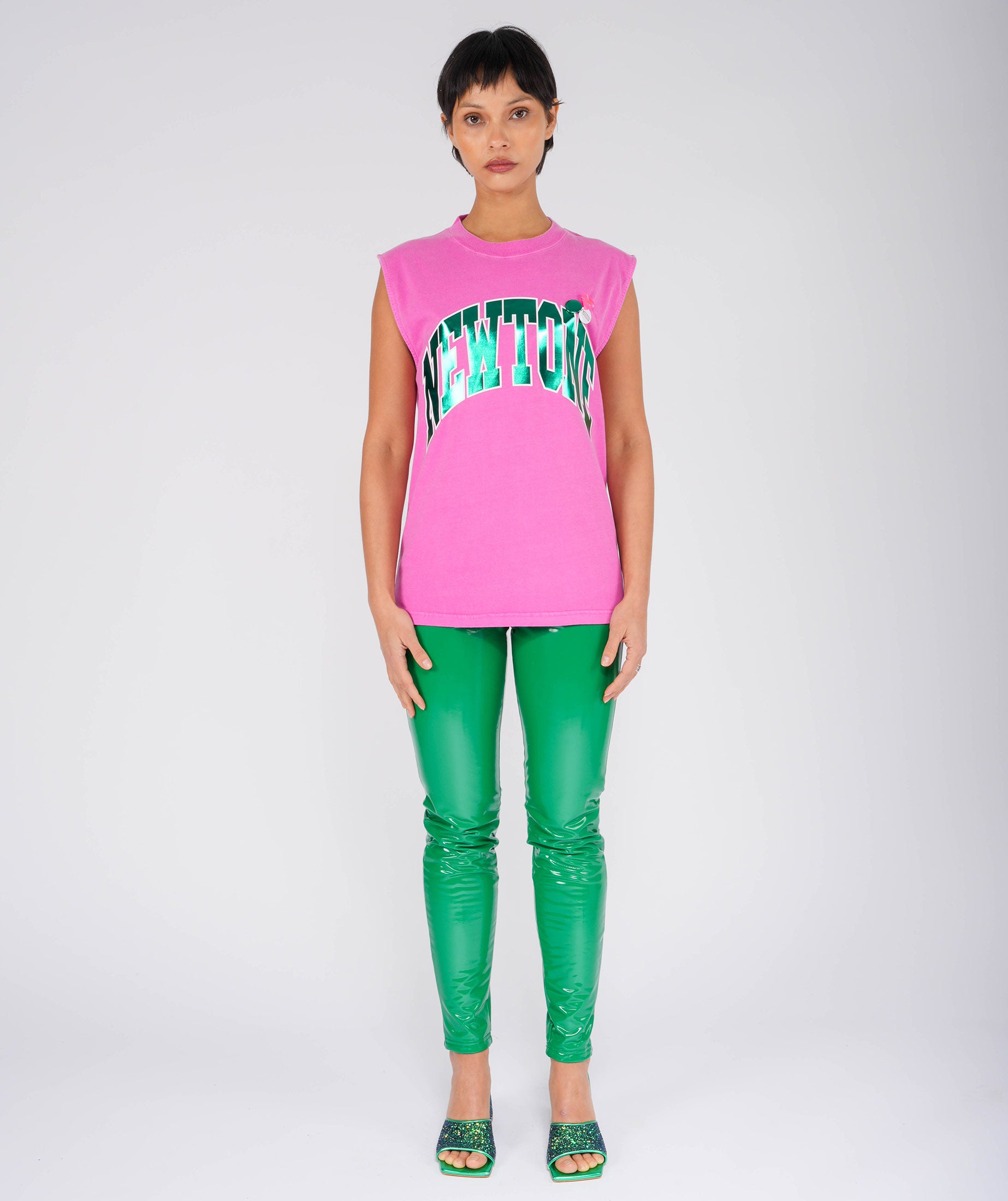 Tee shirt biker fuschia "TONE"