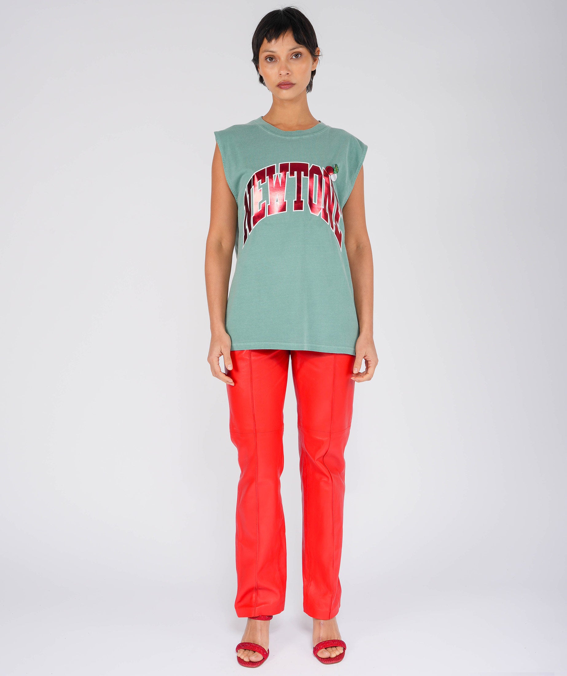 Tee shirt biker light green "TONE"