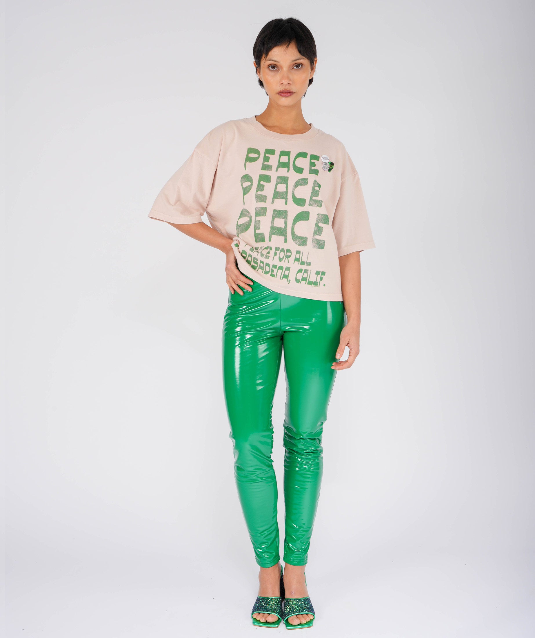 Tee shirt crop crooper whisper "PASADENA"