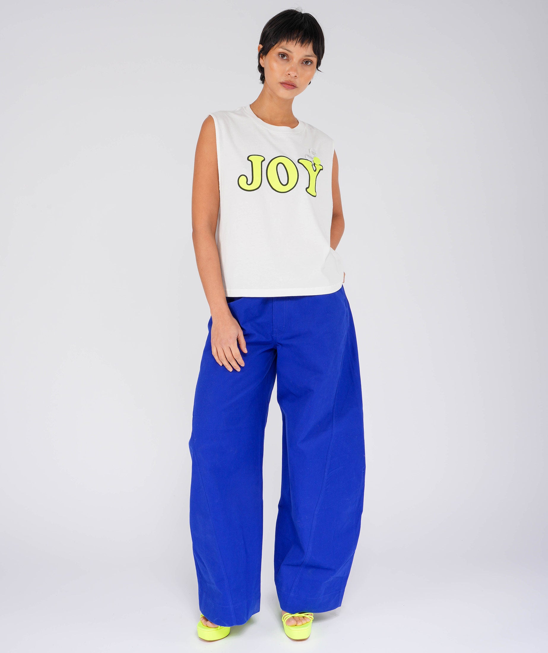 Dyer Dyy White "Joy" t -shirt