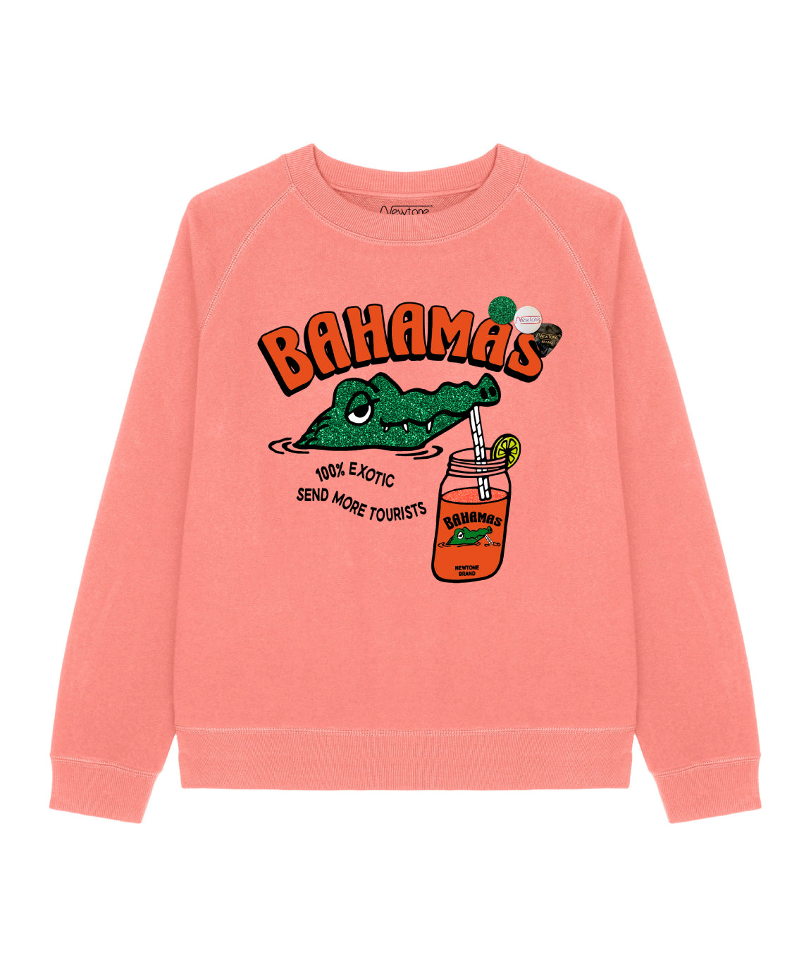 Sweatshirt egger coral "TOURIST"