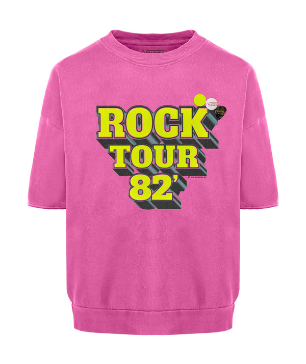 Sweatshirt linder fuschia "TOUR"