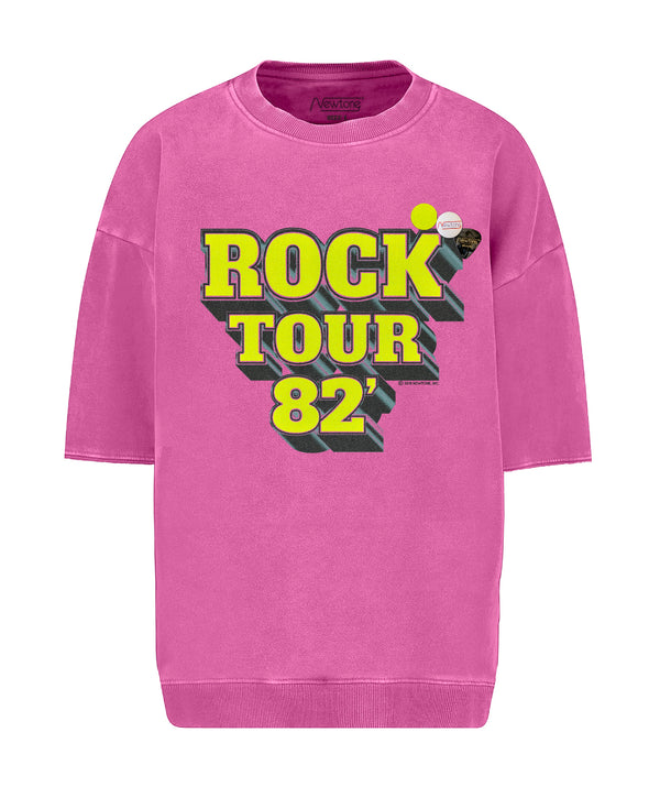 Sweatshirt linder fuschia "TOUR"