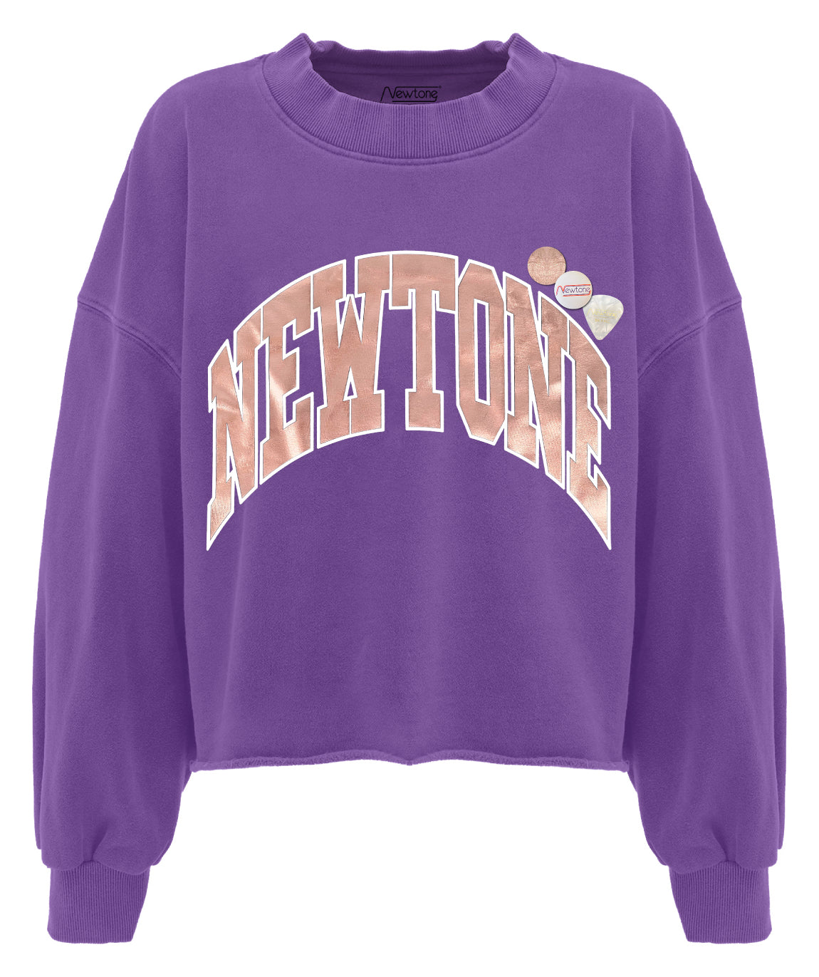 Sweatshirt crop porter purple "TONE SS25"
