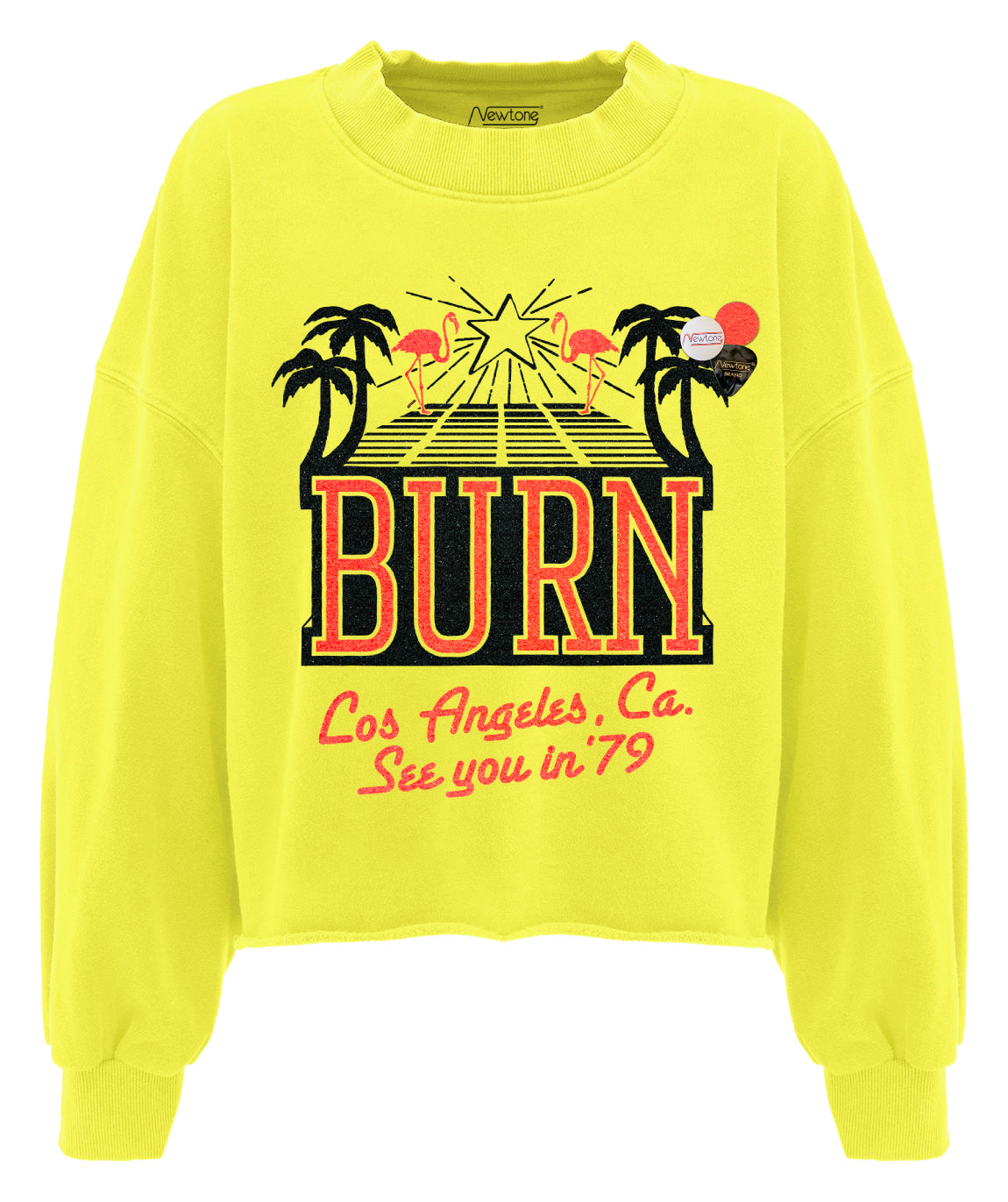 Sweatshirt crop porter sun "SEE YOU"