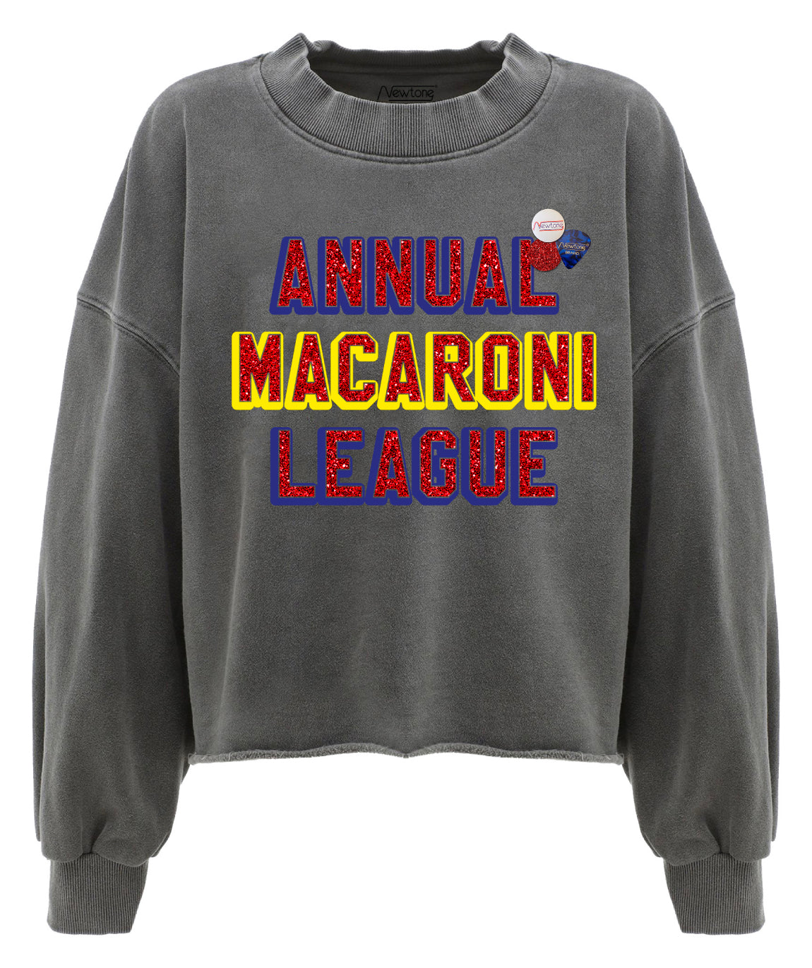 Sweatshirt crop porter pepper "MACARONI"