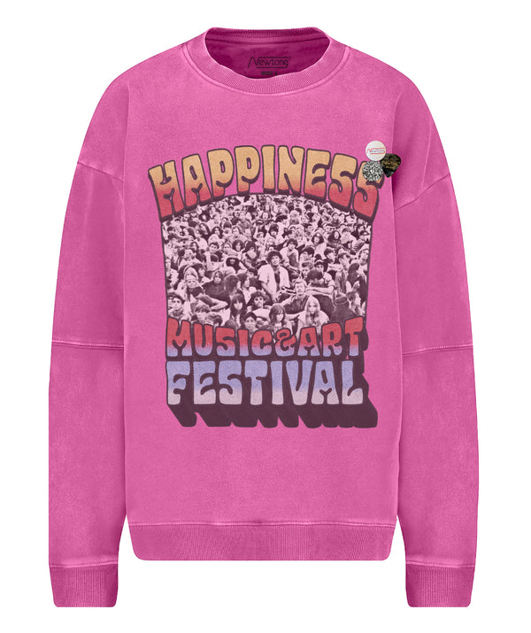 Sweatshirt roller fuschia "THREEDAYS"