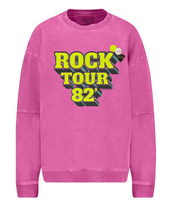 Sweatshirt roller fuschia "TOUR"