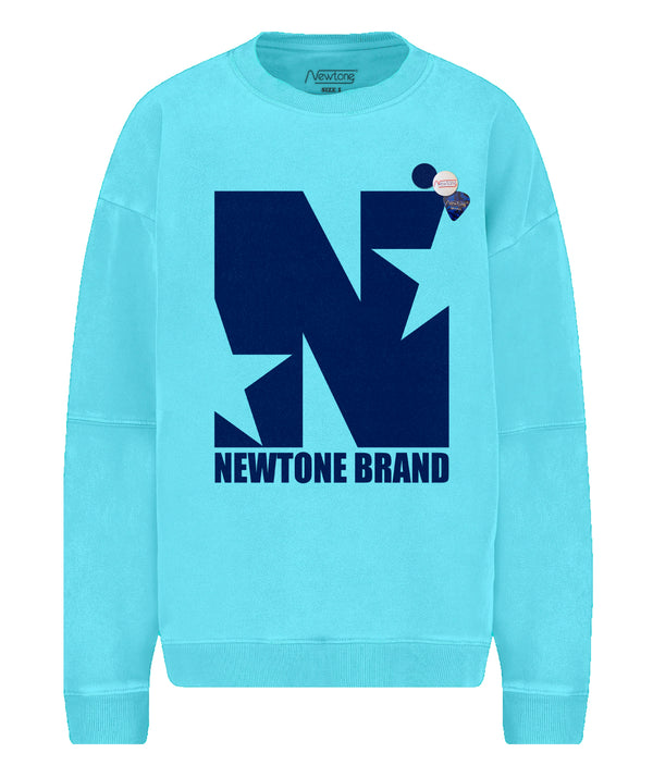 Sweatshirt roller pool blue "SINGLE"