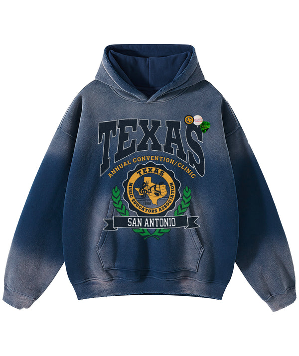 Hoodie skyler vintage blue "TEXAS"