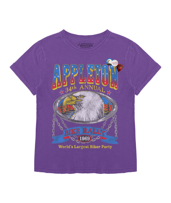 Tee shirt starlight purple "APPLETON"