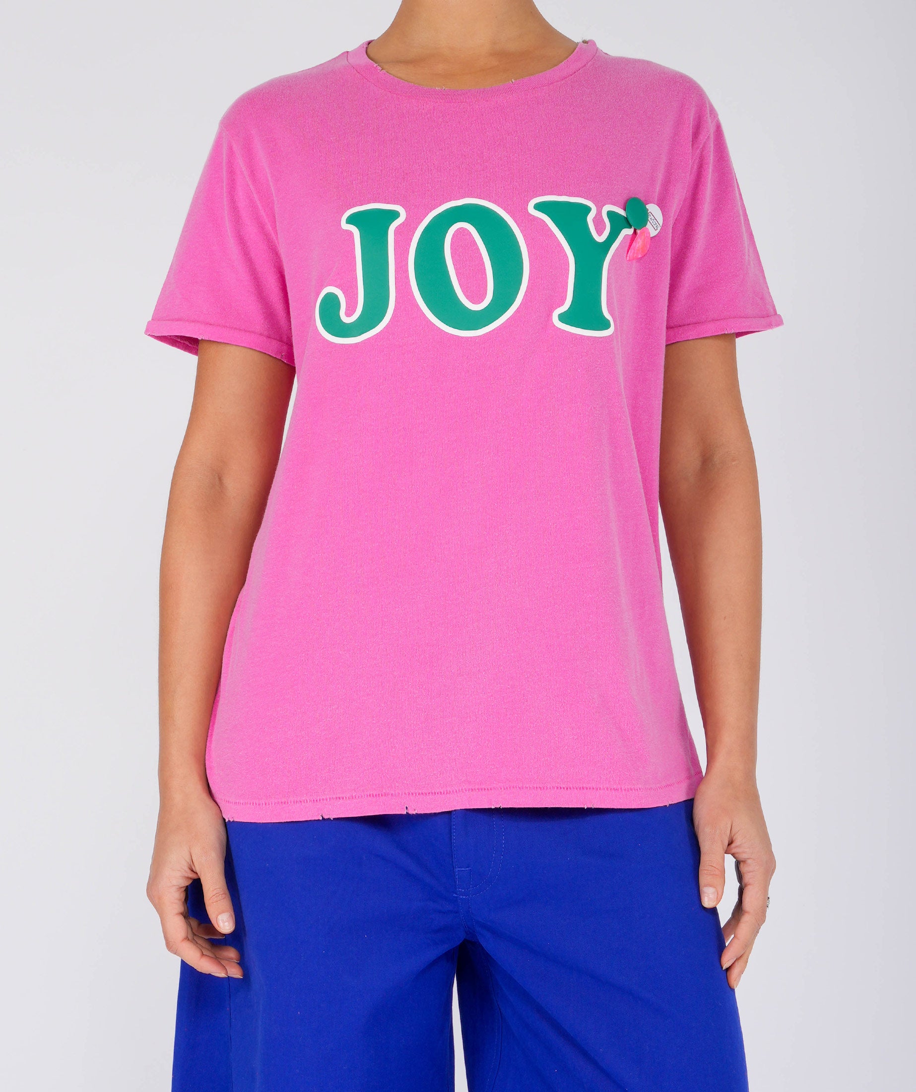 Tee shirt starlight fuschia "JOY"