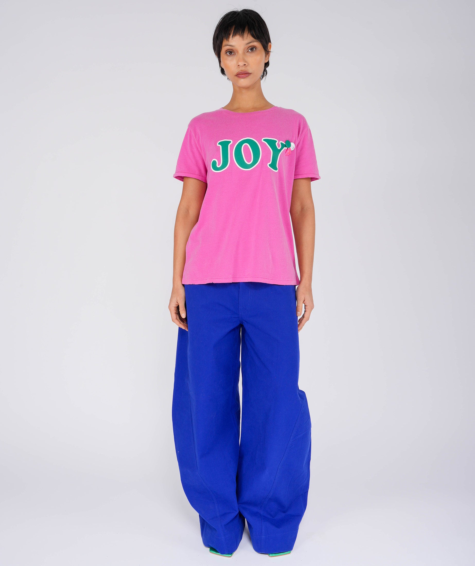 Tee shirt starlight fuschia "JOY"