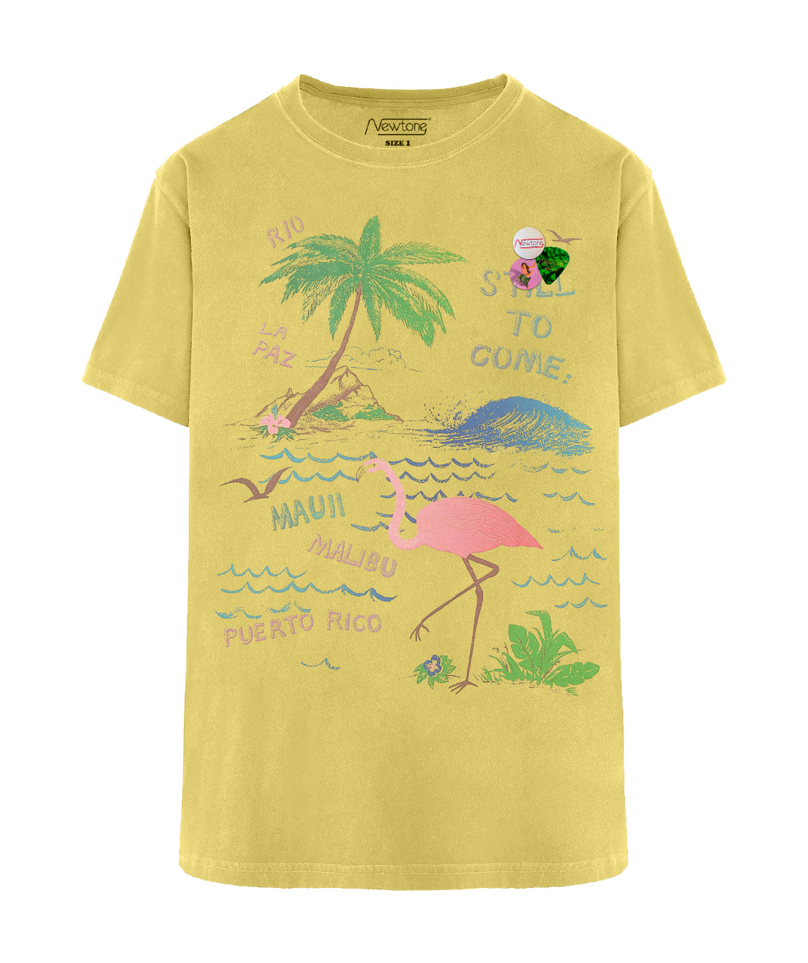 Tee shirt trucker maïs "FLAMINGO"