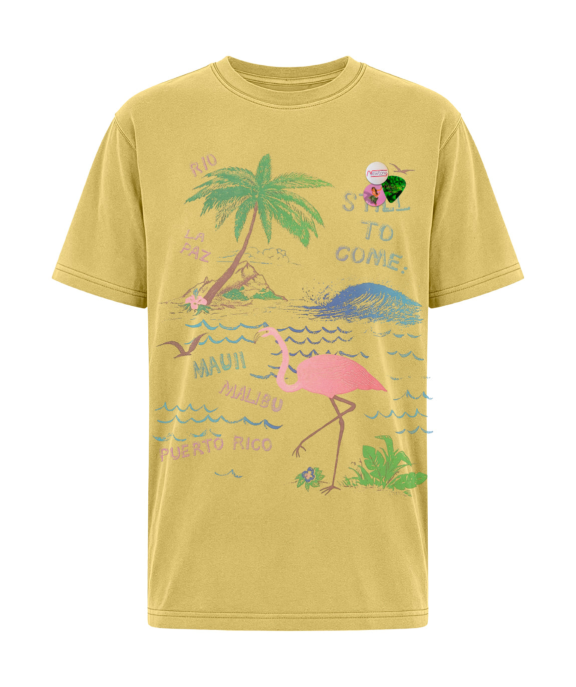 Tee shirt trucker maïs "FLAMINGO"