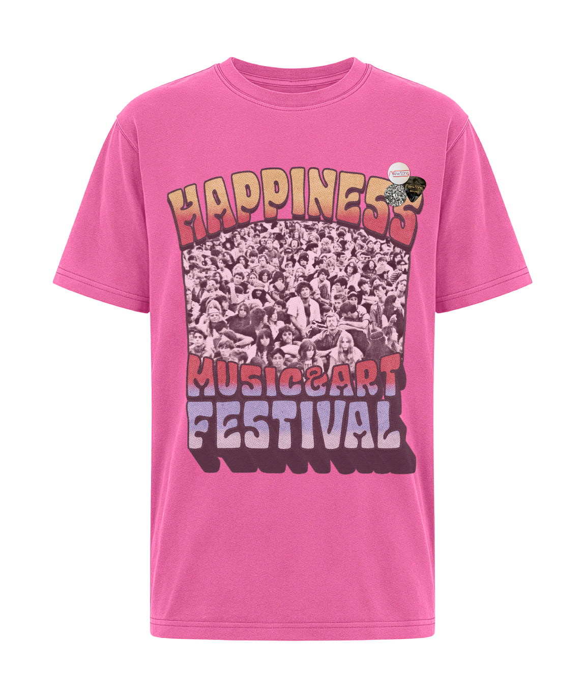 Tee shirt trucker fuschia "THREEDAYS"