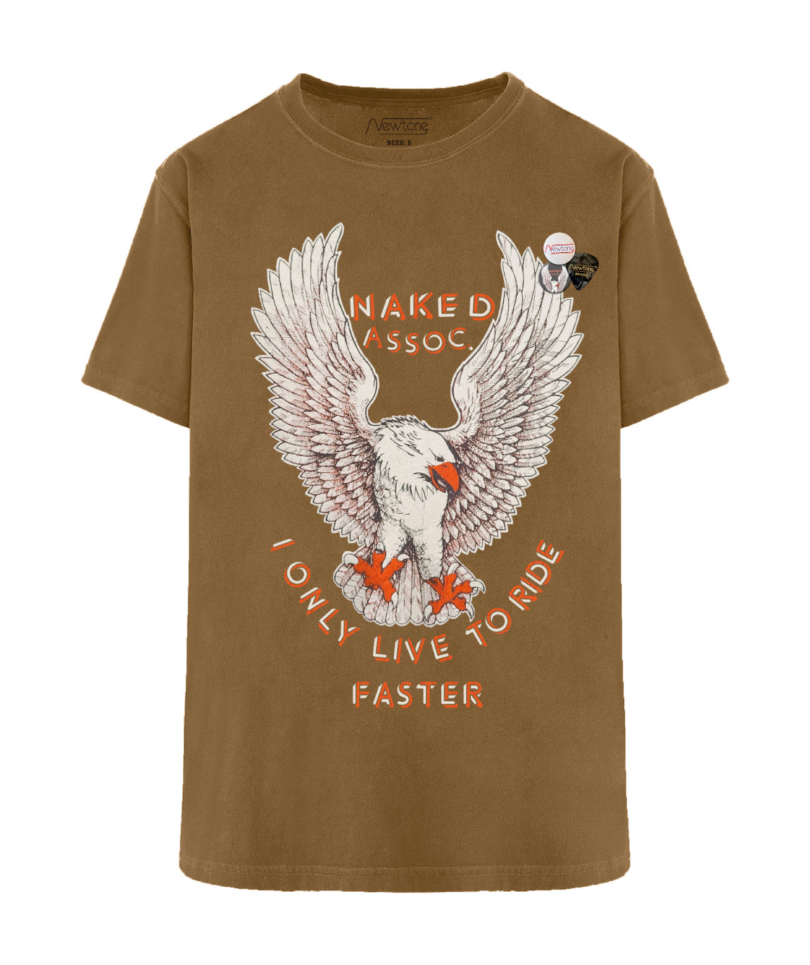 Tee shirt trucker havane "NAKED"