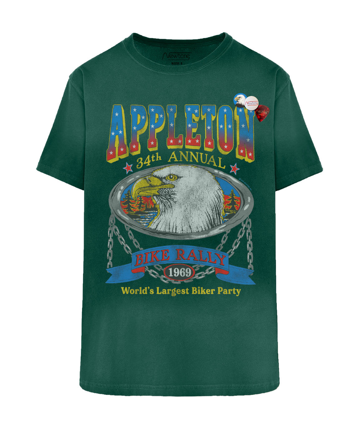 Tee shirt trucker vintage forest "APPLETON"