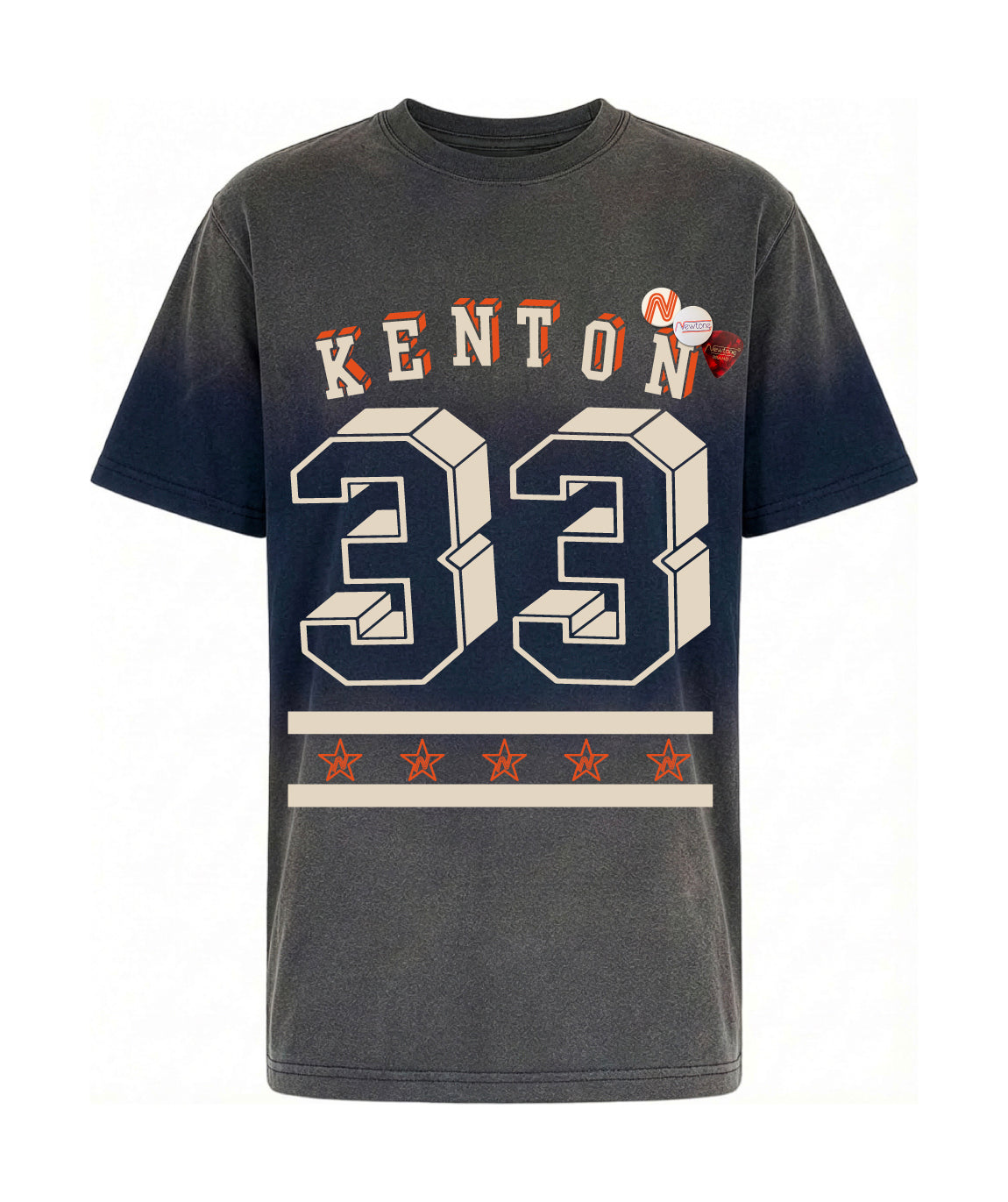 Tee shirt trucker vintage blue "KENTON"