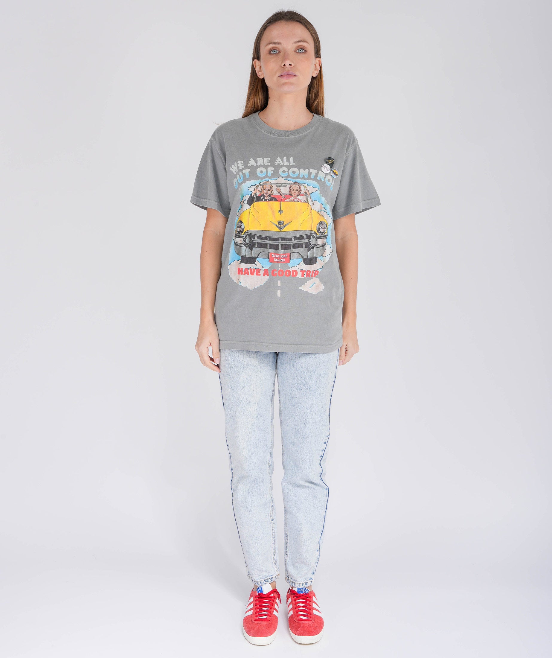 Tee shirt trucker grey "CONTROL"