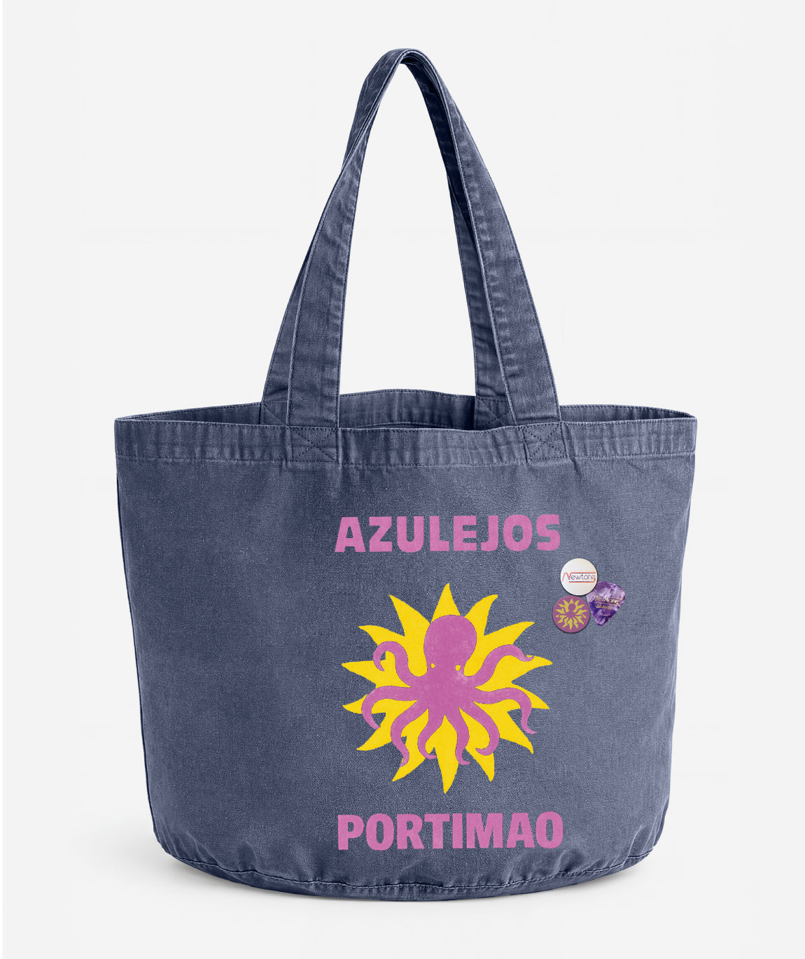 denim "AZUL" denim Tote Bag