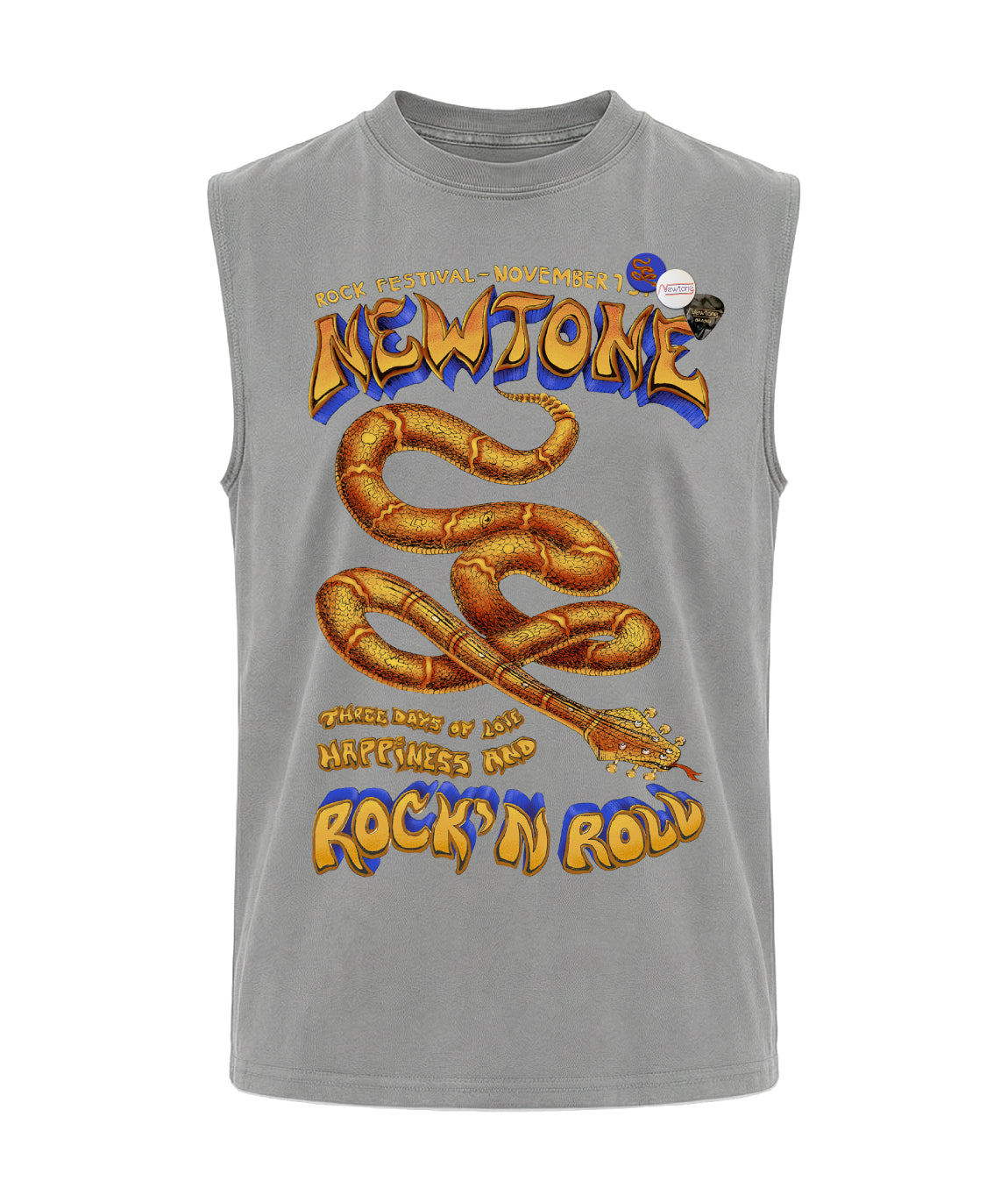 Tee shirt biker grey "RIFF"