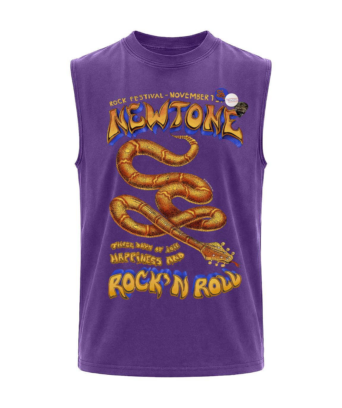Tee shirt biker purple "RIFF"