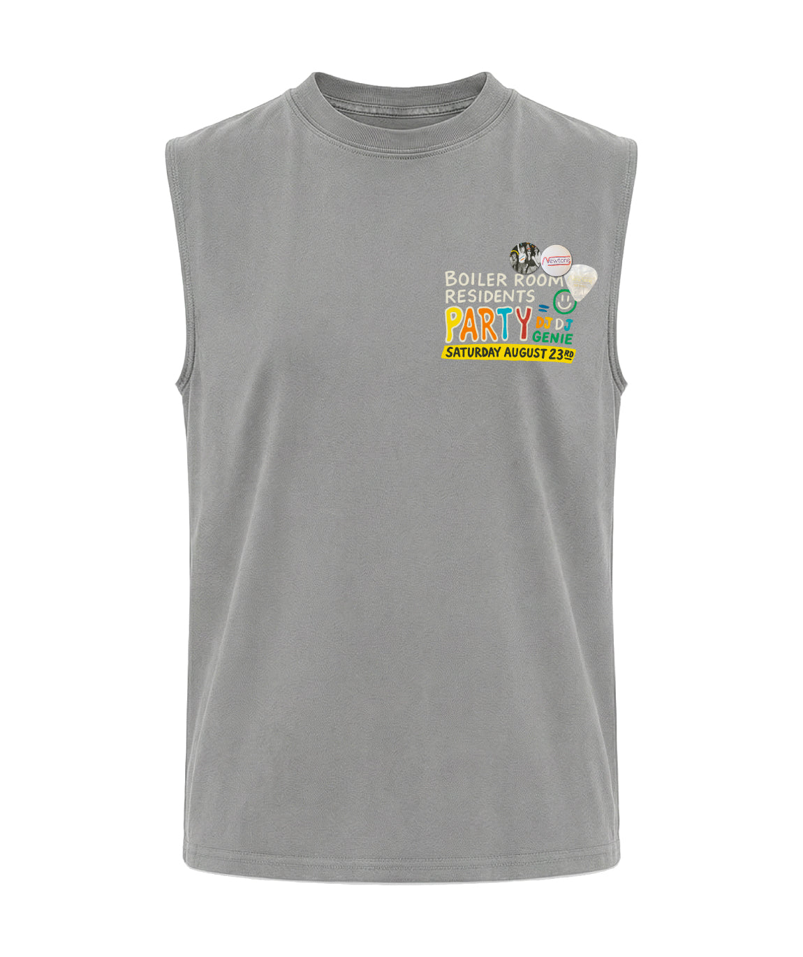 grey PARTY" biker T-shirt