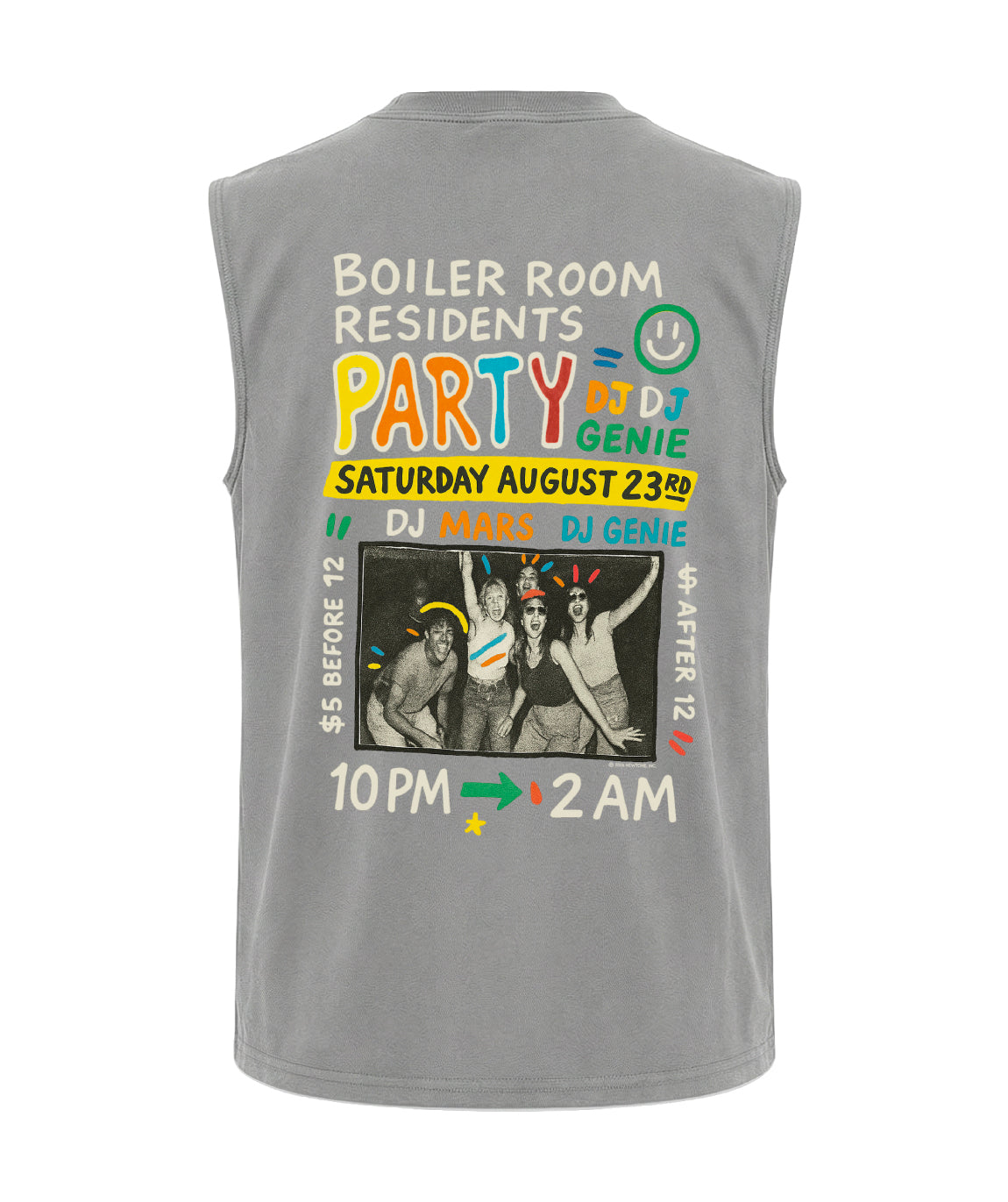 grey PARTY" biker T-shirt