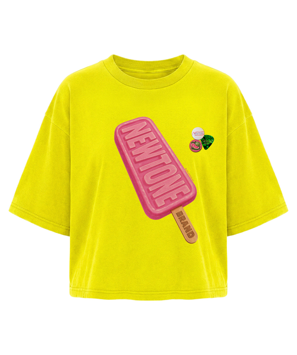 Tee shirt crop crooper sun "FREEZE"