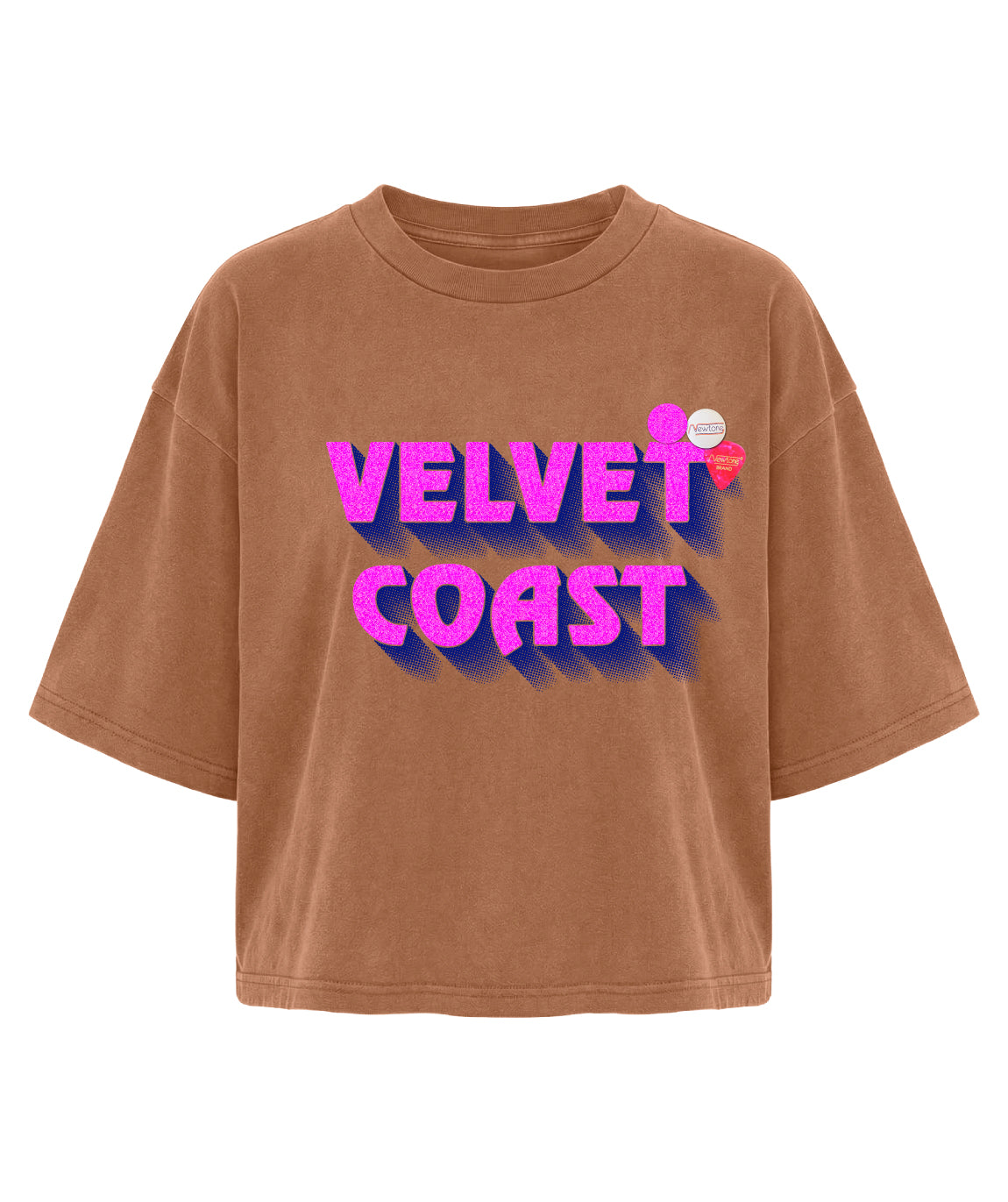 Tee shirt crop crooper yam "MARINA"