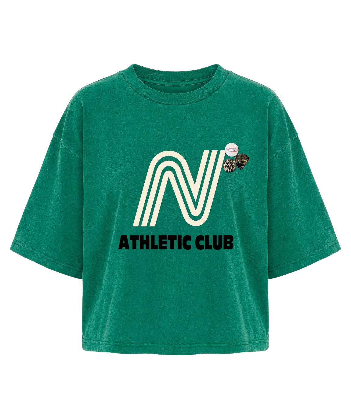 Tee shirt crop crooper apple "CLUB"