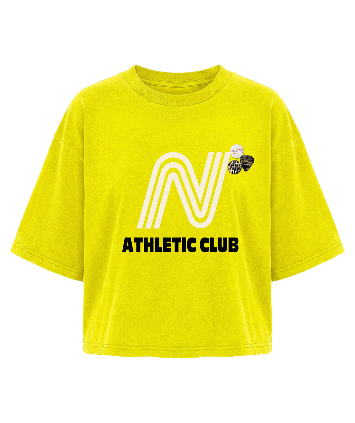 Tee shirt crop crooper sun "CLUB"