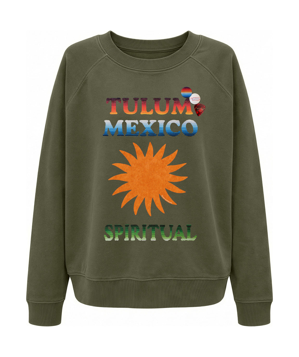 Sweatshirt egger kaki "TULUM"