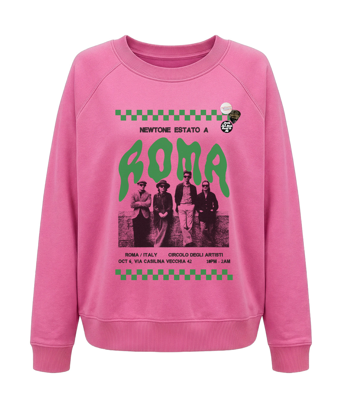 Sweatshirt egger fuschia "TOWN"