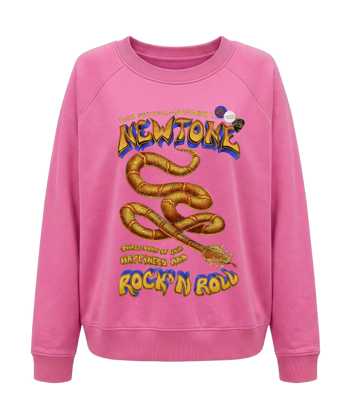 Sweatshirt egger fuschia "RIFF"