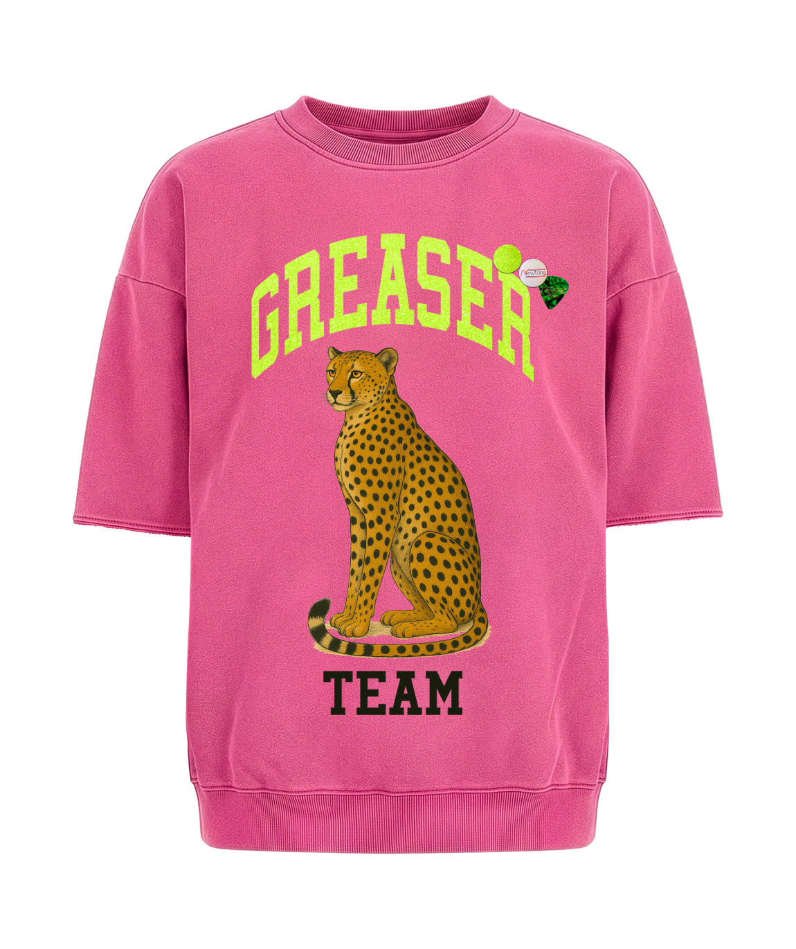 fuschia GREASER" sweatshirt