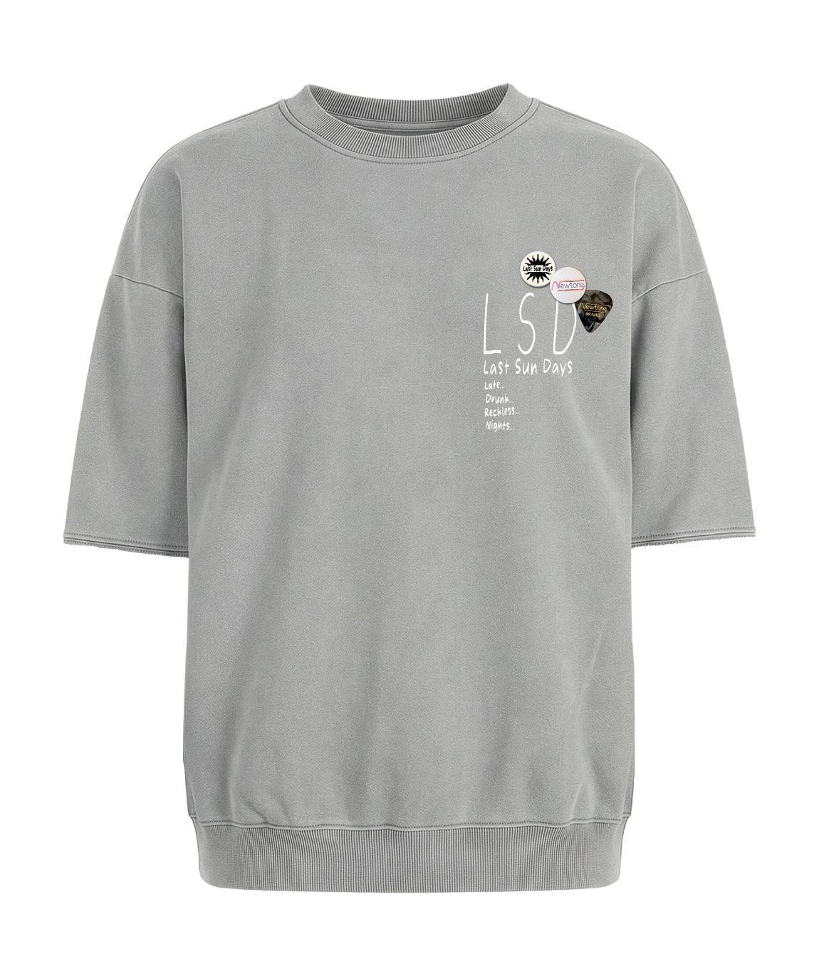 linder grey RECKLESS" sweatshirt