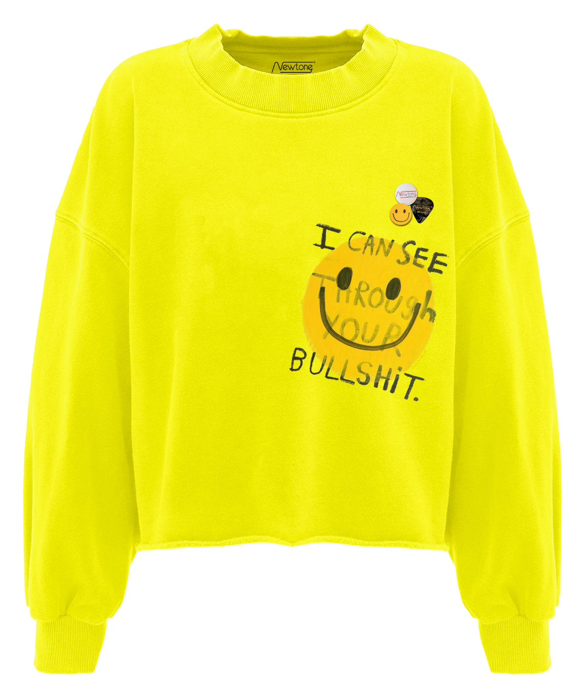 Crop sweatshirt porter sun "BULLSHIT"