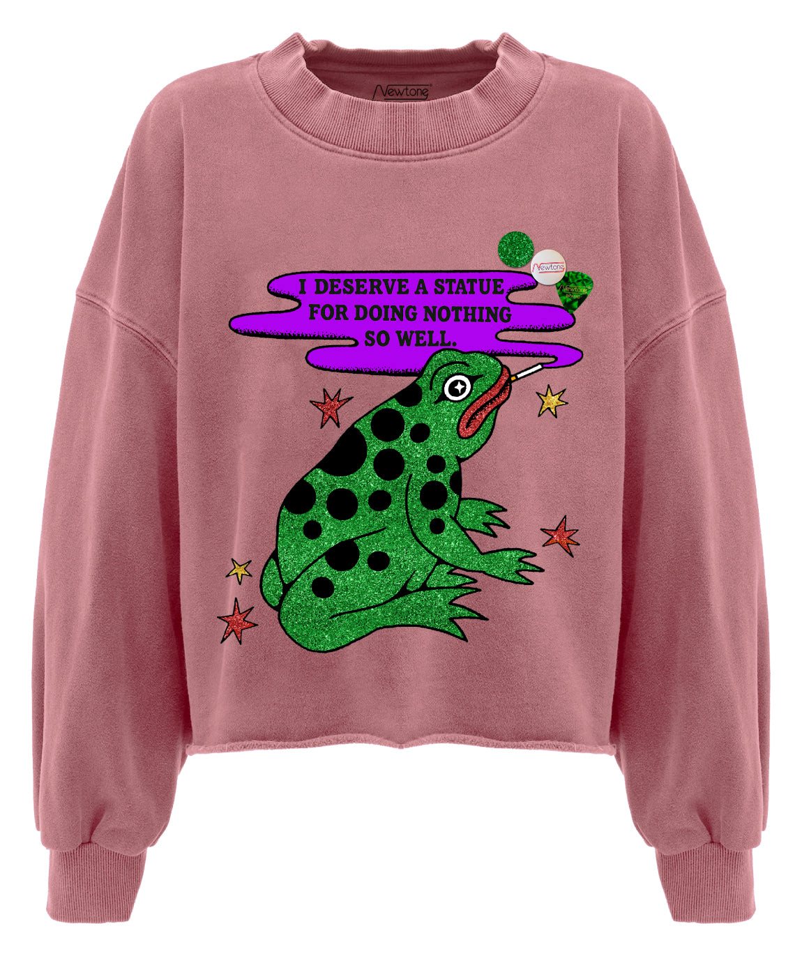 Crop sweatshirt porter brick "SOWEL"