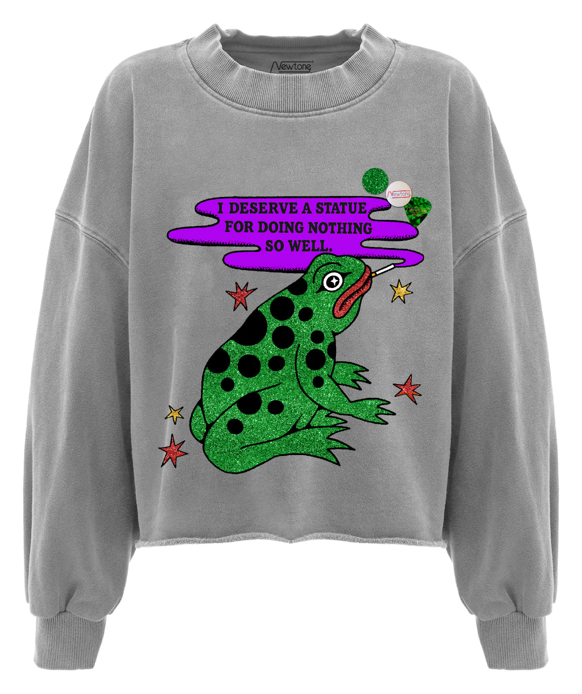 Crop sweatshirt porter grey SOWEL"