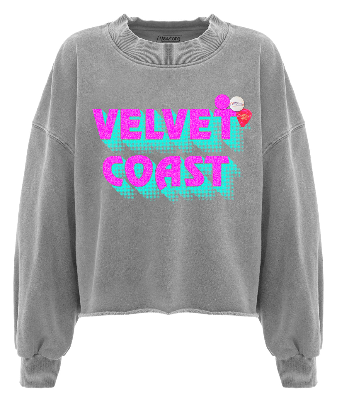 Crop sweatshirt porter grey MARINA"