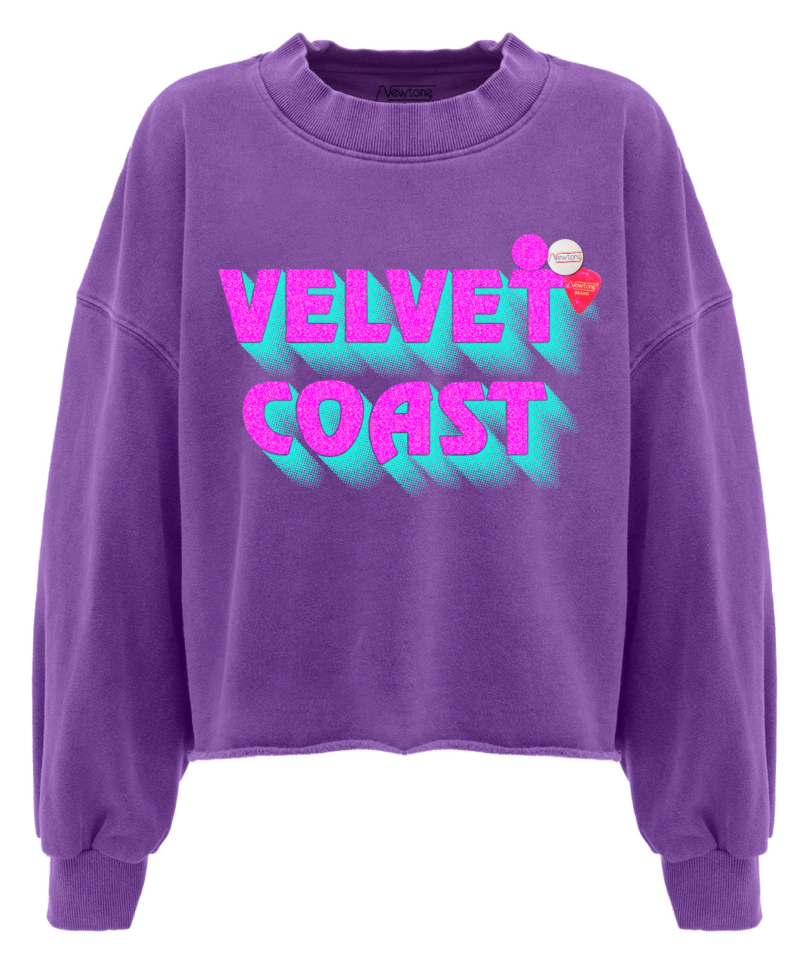 Crop sweatshirt porter purple "MARINA"