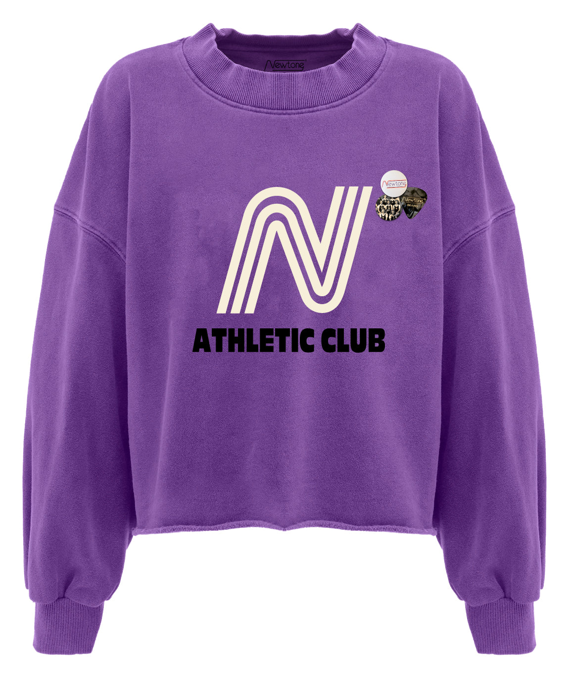Crop sweatshirt porter purple "CLUB"