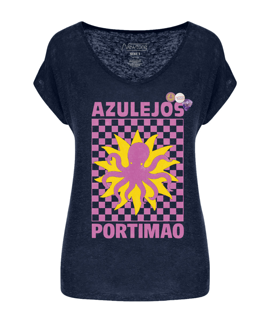 Tee shirt quetty navy "AZUL"