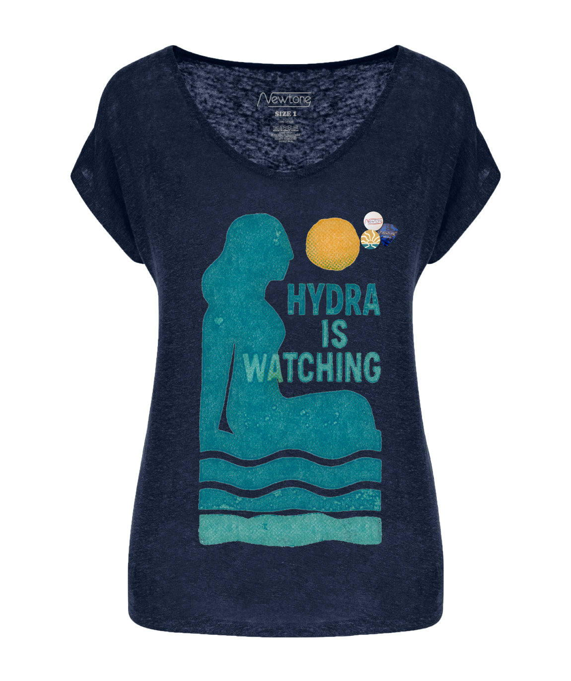 Tee shirt quetty navy "HYDRA"