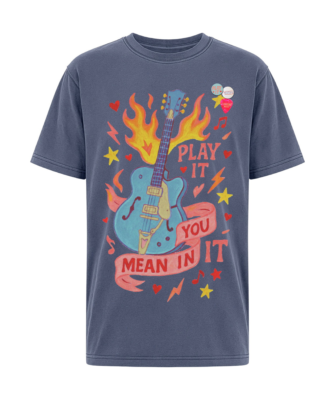 Tee shirt trucker denim "PLAYIT"