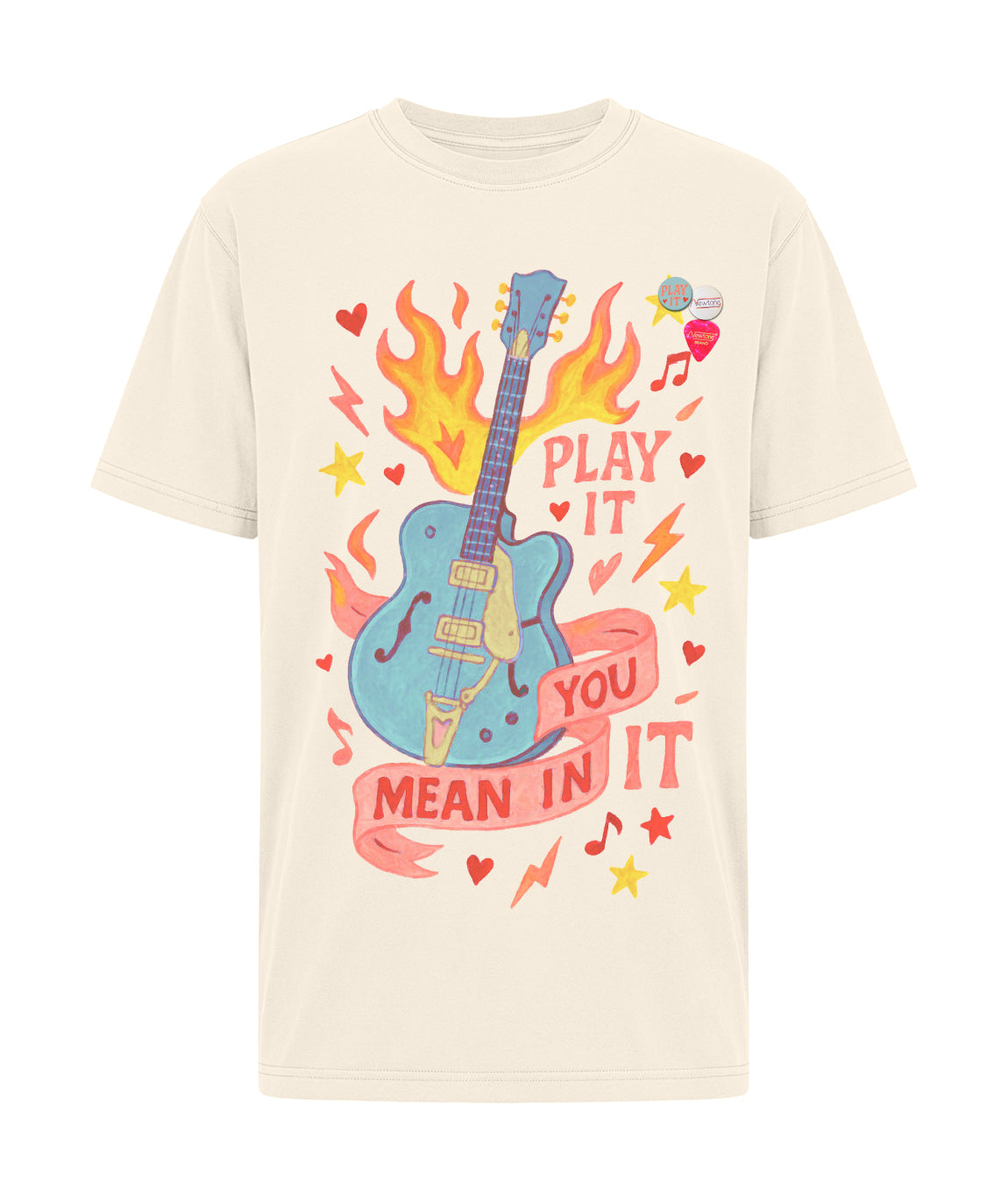 Tee shirt trucker natural "PLAYIT"